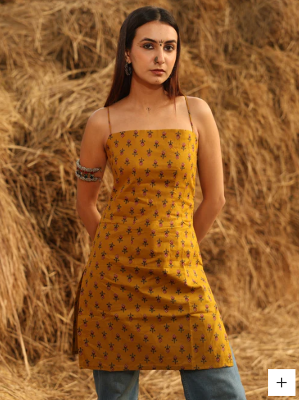 Noodle Strap Corset Kurti